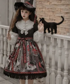 魔女の姉妹 ゴスロリ フリルワンピース