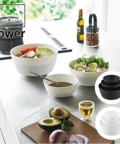 山崎実業 tower 傾けて混ぜやすい調理ボウル タワー 3点セット