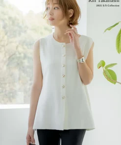 【TIME SALE 20%OFF】ミラノリブAラインフレアニットベスト