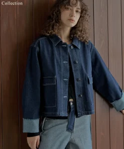 [2025AW COLLECTION]デニムショートカバーオール