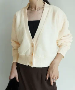 チュールレイヤードニットカーディガン
