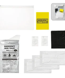 防災衛生6点セット　ポーチタイプ　クリア