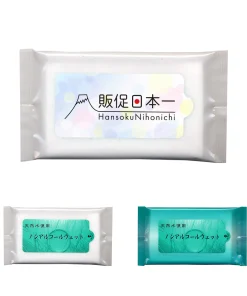 (ミニ)天然水使用ノンアルコールウェットティッシュ10枚